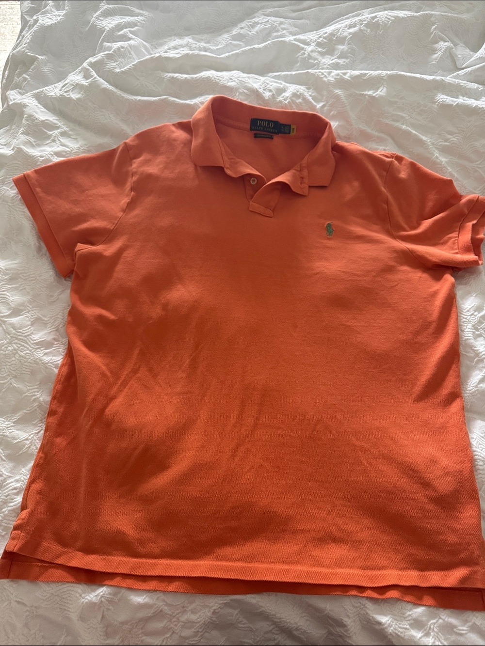 Polo by Ralph Lauren Orange Short-Sleeve Polo Shirt slim fit